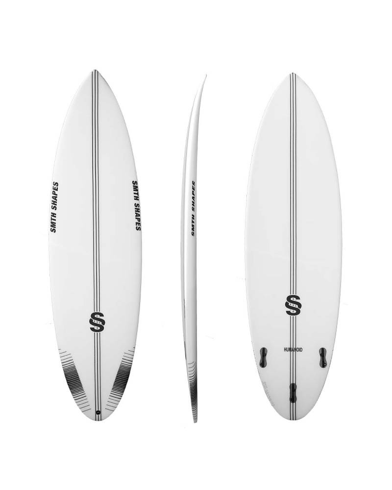 SMTH Shapes Humanoid Surfboard - deck rail bottom