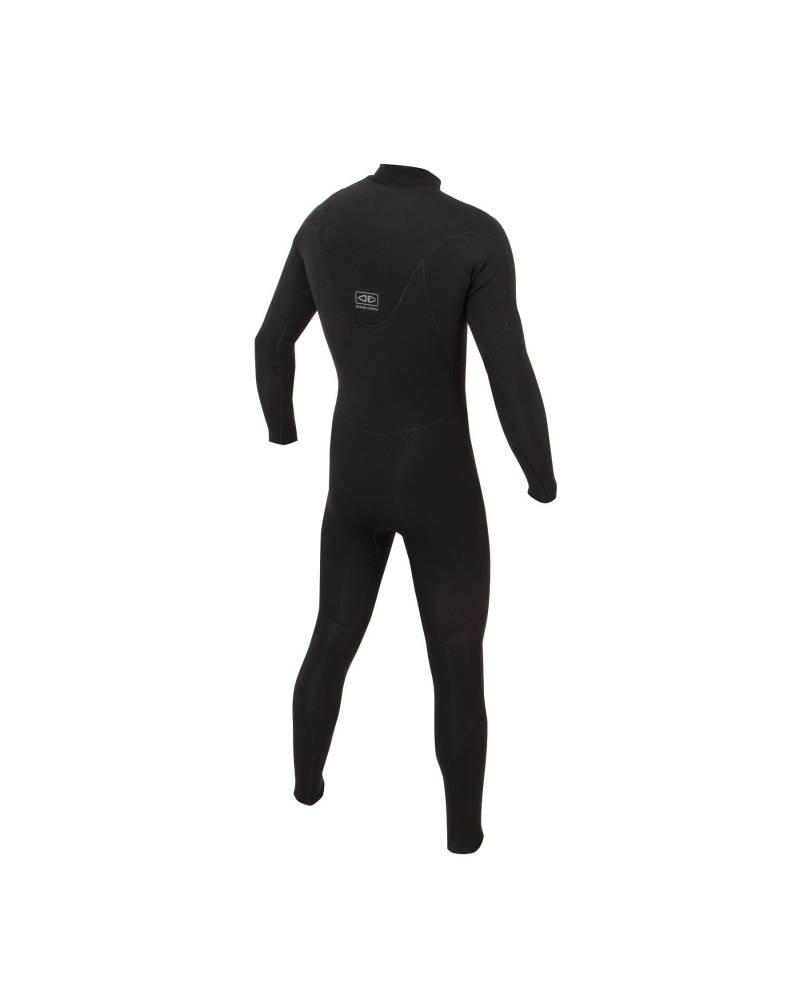 Ocean and Earth Mens Double Black Chest Zip Steamer - 3/2mm