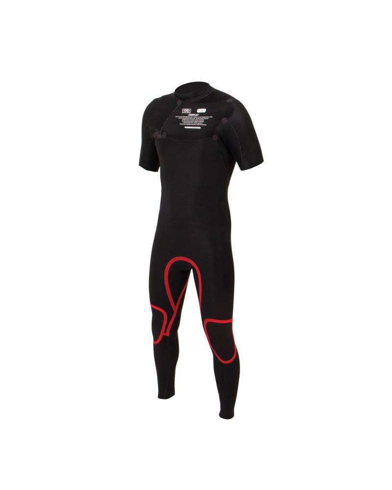 OCEAN AND EARTH MENS FREE FLEX SS CHEST-ZIP - 2/2MM