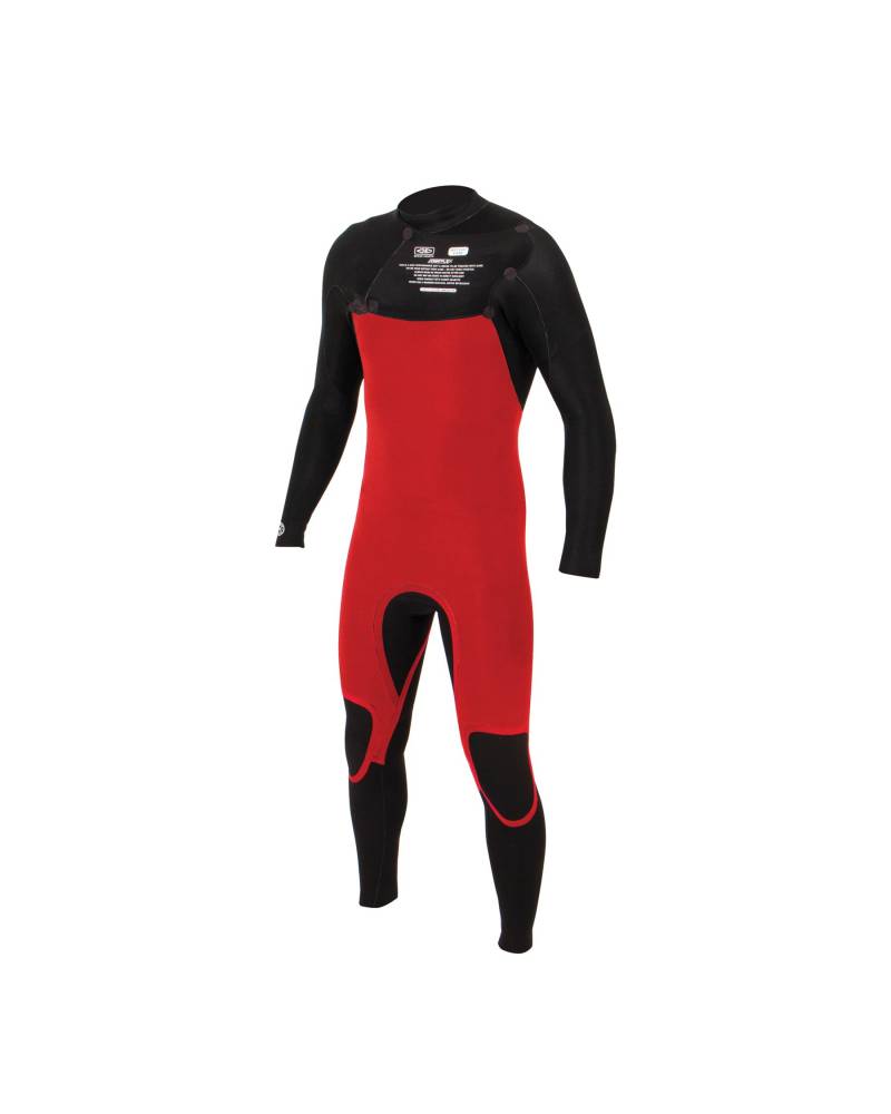 Mens Free Flex Chest-Zip - 4/3mm