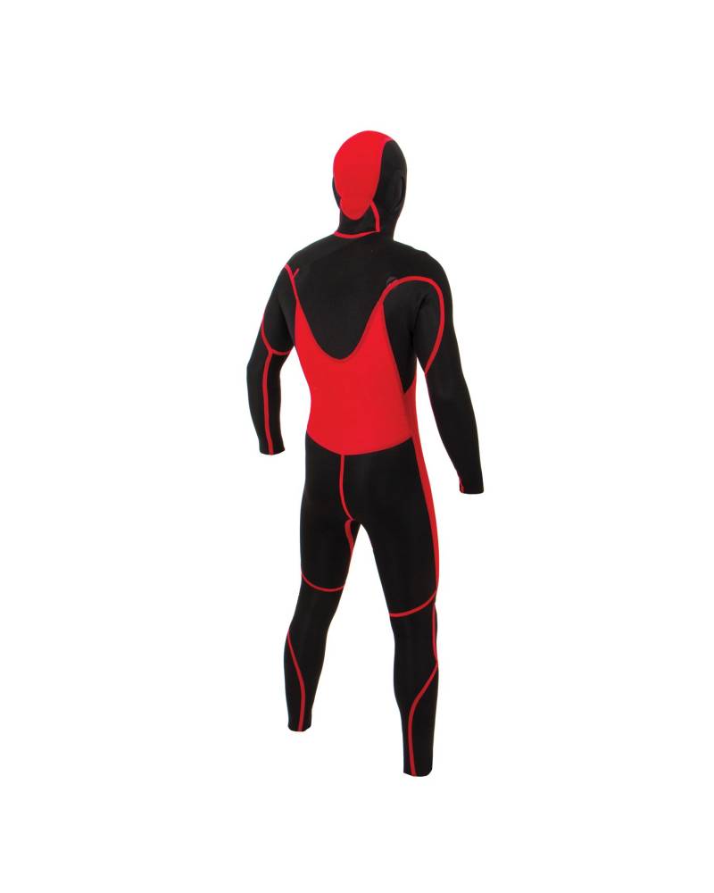 Ocean and Earth Mens Free Flex Hooded Chest-Zip Steamer - 5/4mm