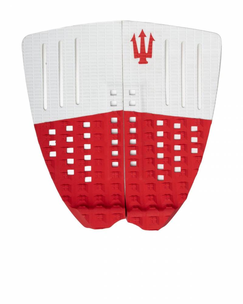 Split Tail Pad - White/Red