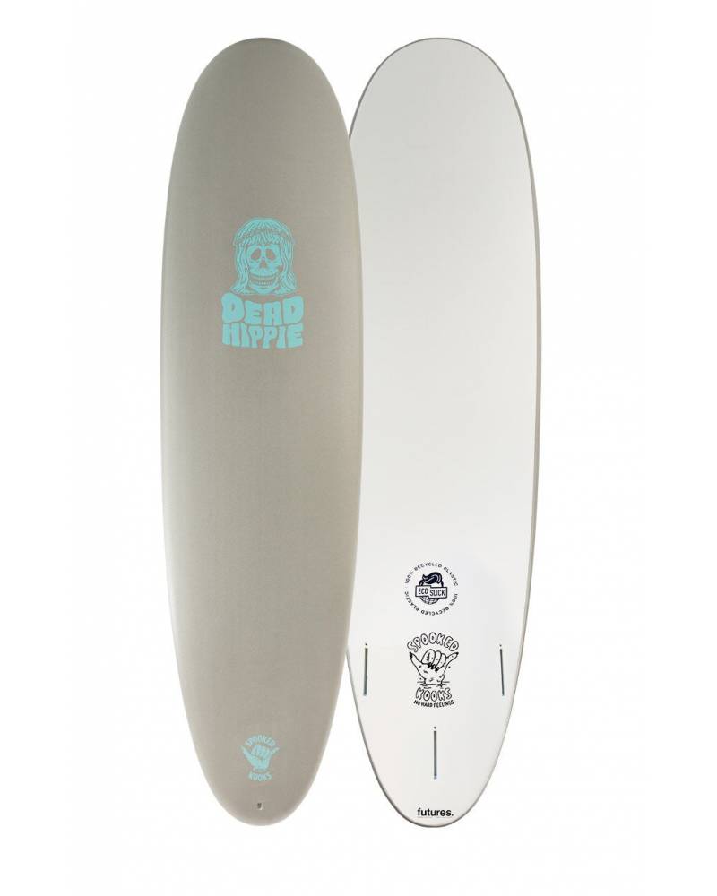 Spooked Kooks Dead Hippie 8'0" Softboard - Almost Gray