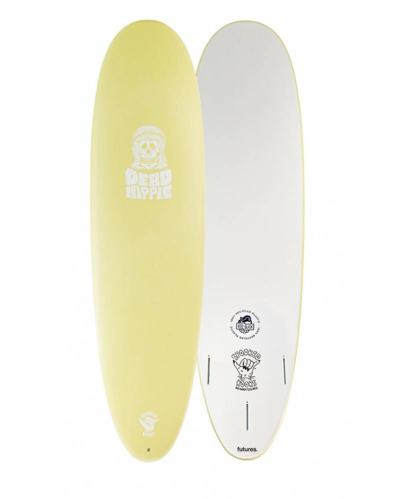 Spooked Kooks Dead Hippie 8'0" Softboard - Mellow Yellow