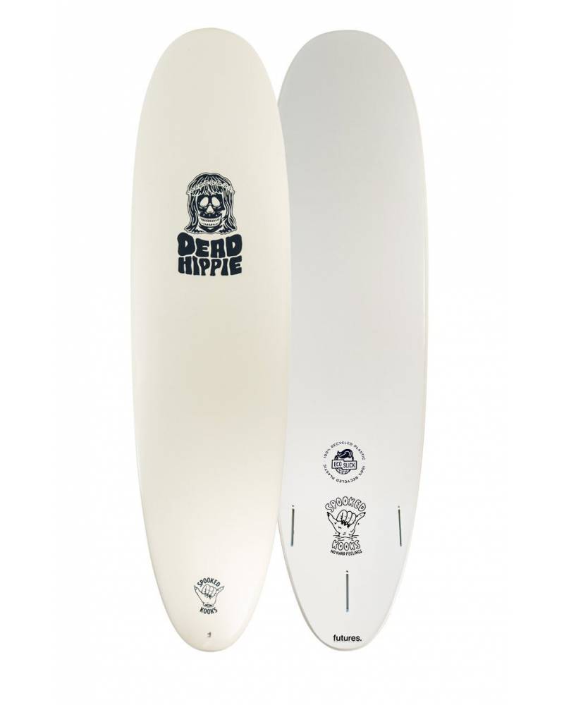 Spooked Kooks Dead Hippie 8'0" Softboard - Off White