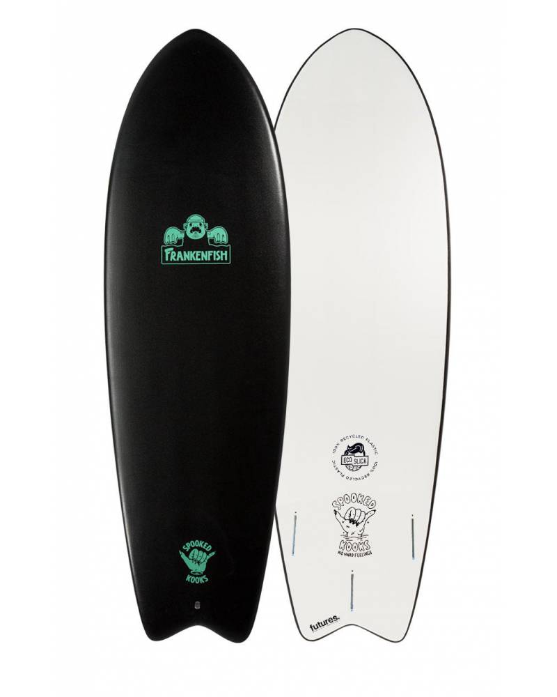 Spooked Kooks Frankenfish 5'8" Softboard - Pretty Much Black
