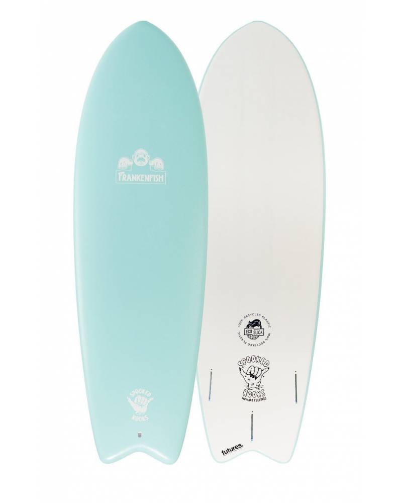 Spooked Kooks Frankenfish 5'8" Softboard - Seafoam Blue