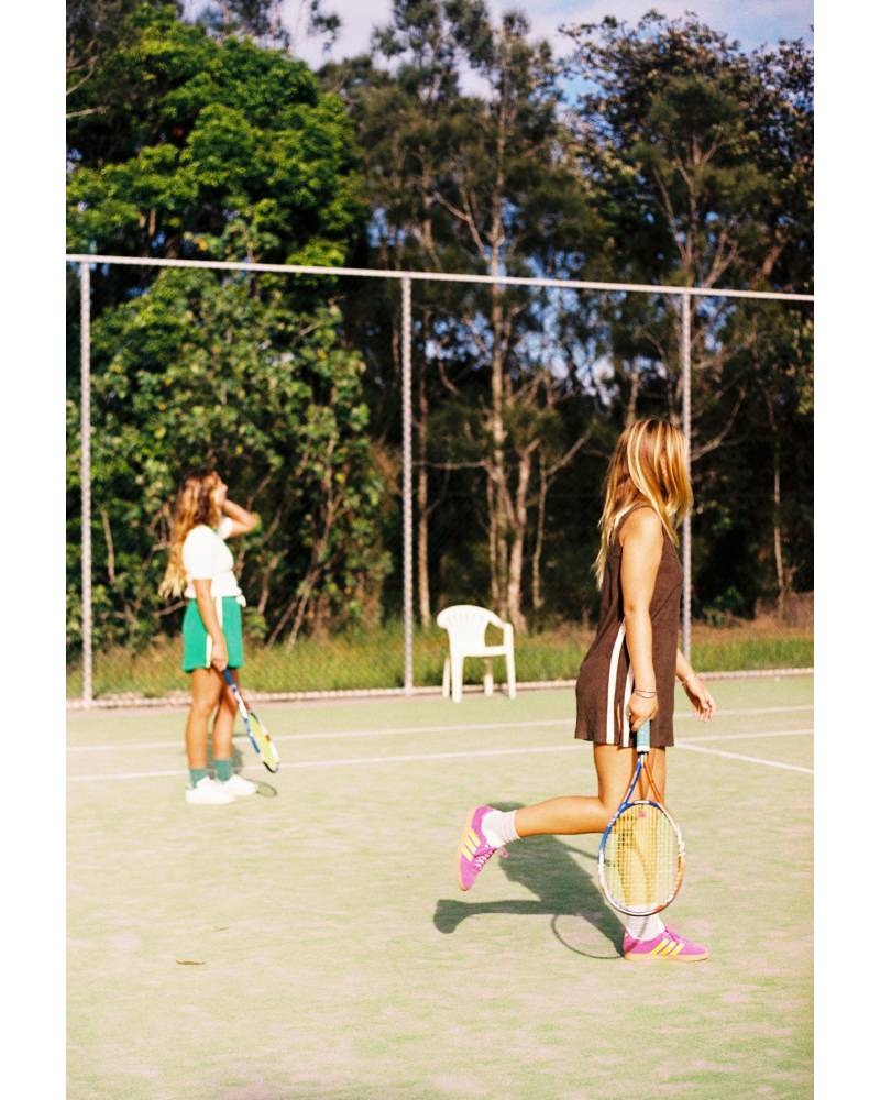 Sporty Terry Dress Chocolate