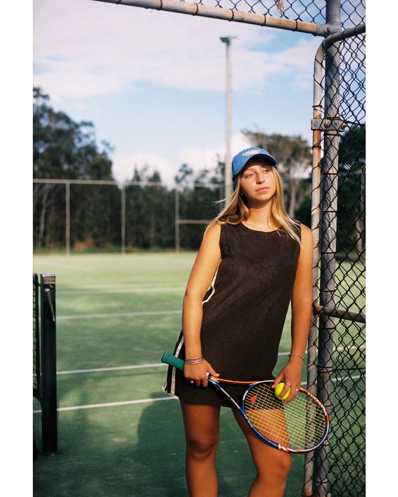 Sporty Terry Dress Chocolate