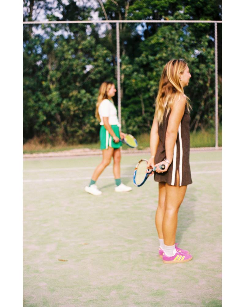Sporty Terry Dress Chocolate
