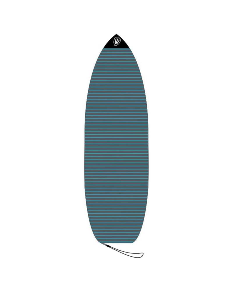 Shortboard Stretch Cover-Charcoal / Green-6' 3"