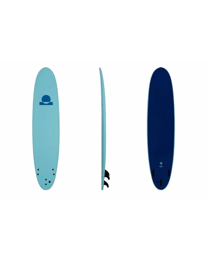 Summer Vibes Longboard 9' Softboard - Blue