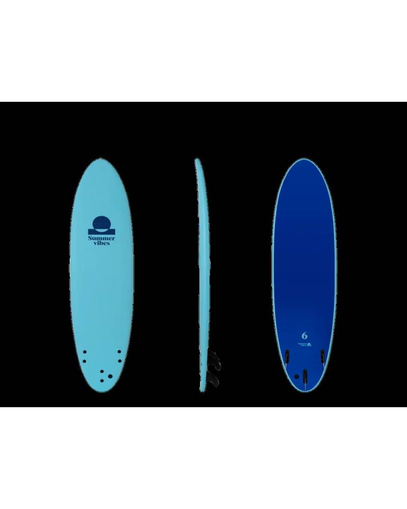Summer Vibes Mini Mal 7' Softboard - Turquoise