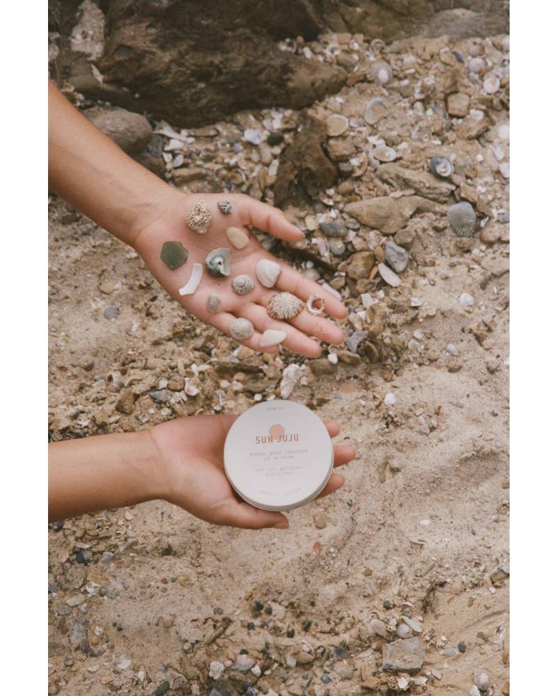 Sun Juju SPF50 Sunscreen with shells