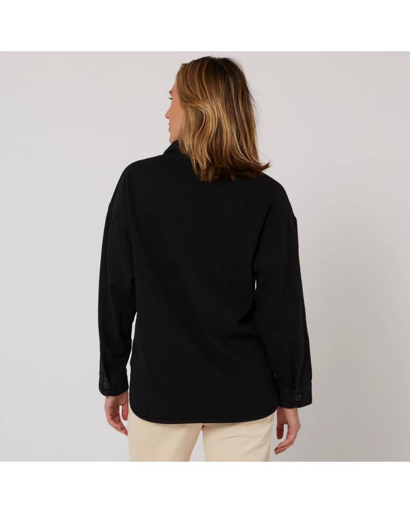 Sunset L/S Overshirt - Black