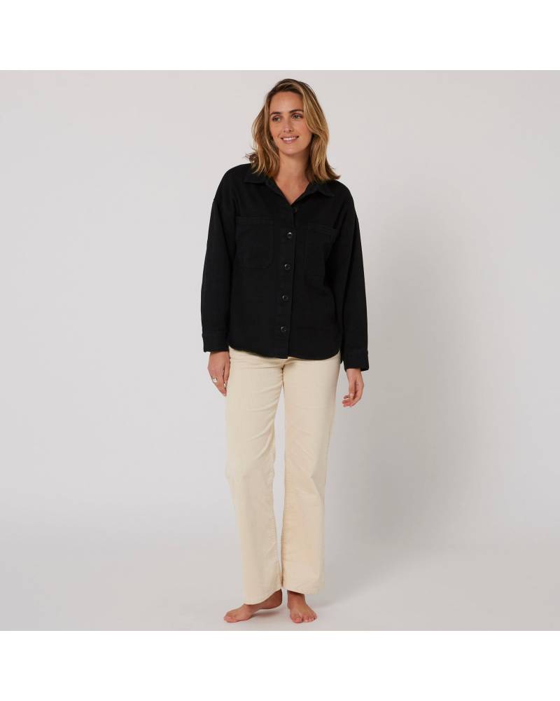 Sunset L/S Overshirt - Black