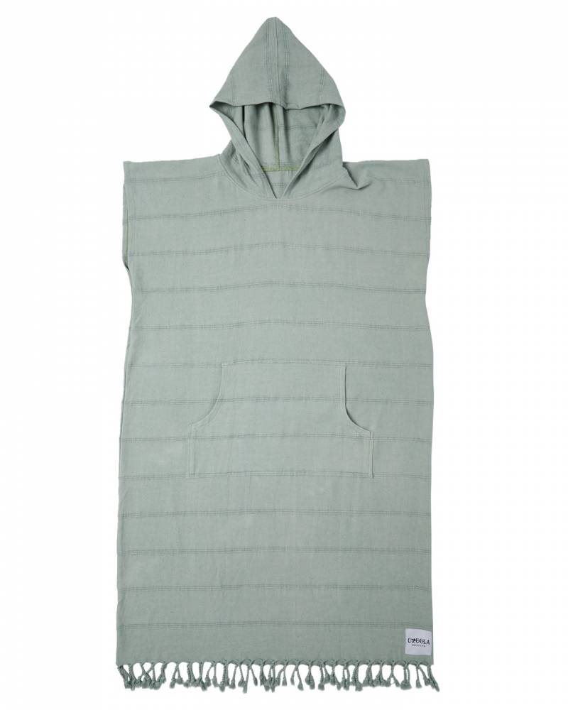 Poncho flat lay with hood