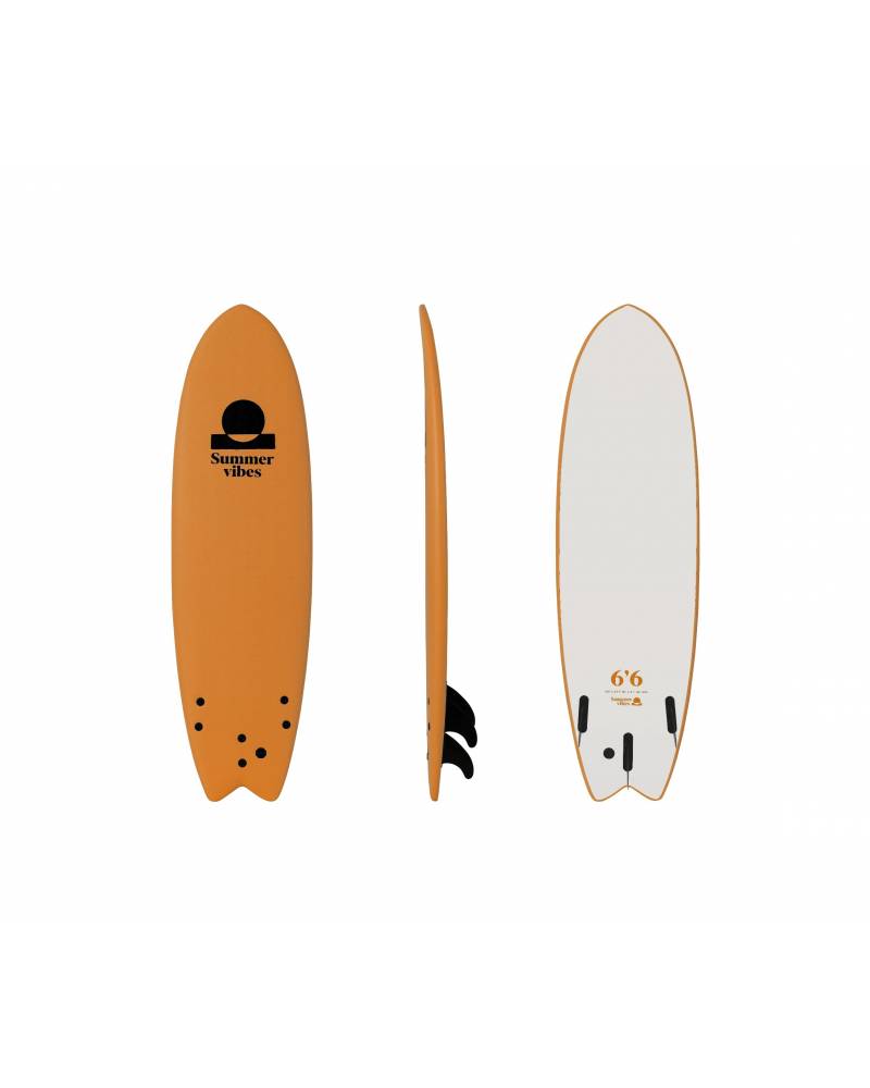 Summer Vibes Fish 6'6 Softboard - Orange