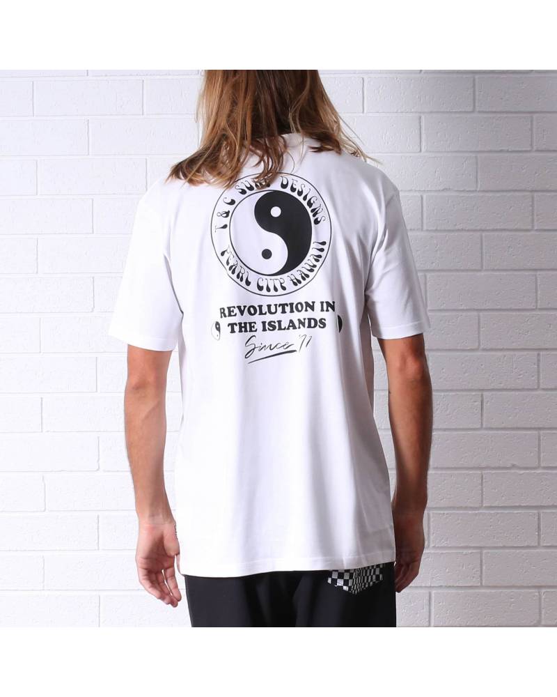 T&C Revolution Tee - Natural back
