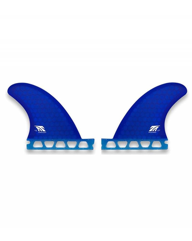 True Ames TA Side Bites Surfboard Fins - Blue 3.7" (Futures)