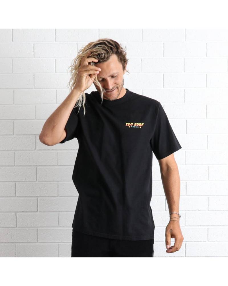 T&C Five-O Tee - Vintage Black front worn