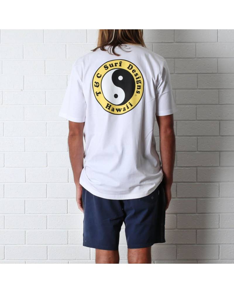Town & Country OG Logo Tee - White / Yellow - Back