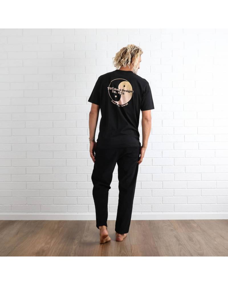 T&C Pearl City Fade Tee - Black back worn