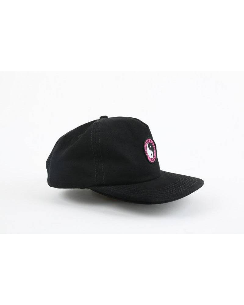 T&C Snap Back Cap - Black with Pink logo