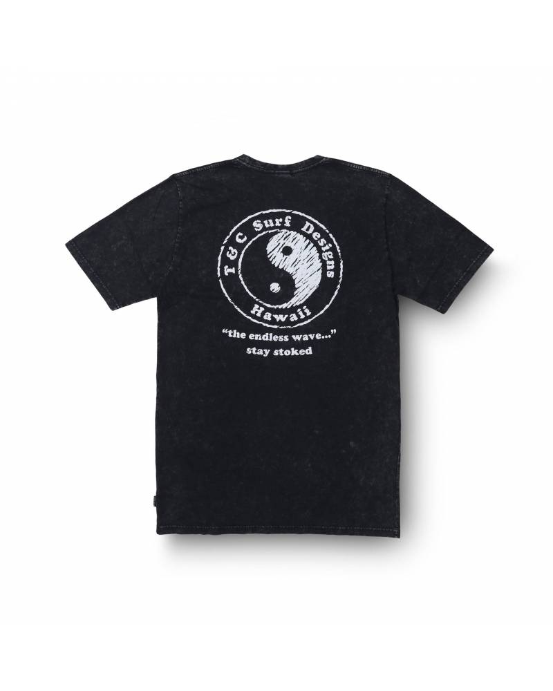 T&C Endless Wave Tee - Acid Black back