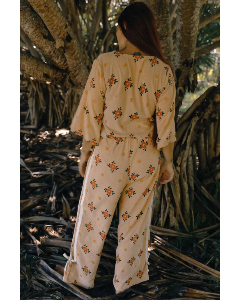 Back view in forest