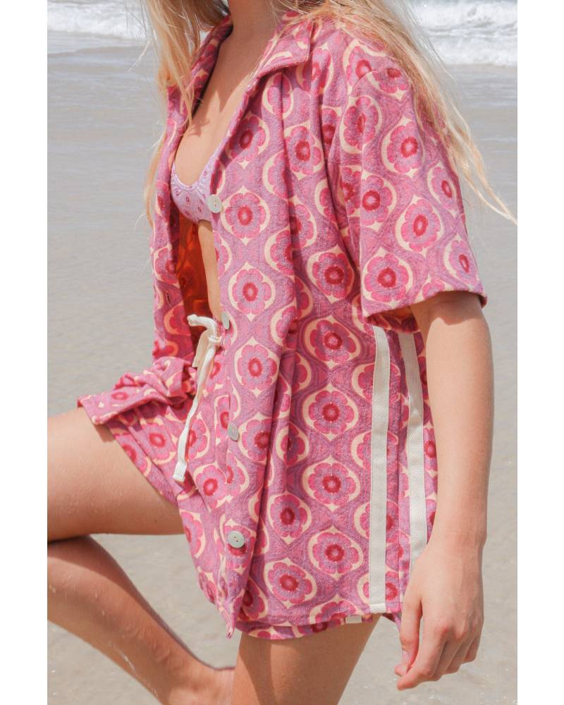 Terry Towelling Shirt in Retro - Atmosea