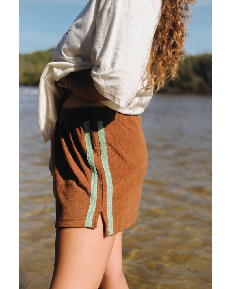 Detailed back view of shorts
