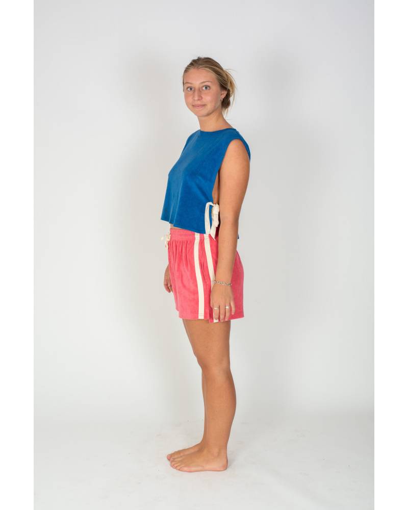 Terry Towelling Shorts in Strawberry - Atmosea