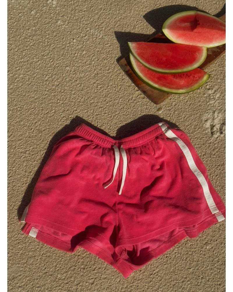 Terry Towelling Shorts in Strawberry - Atmosea