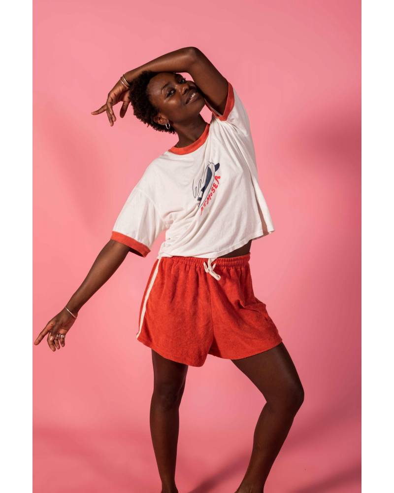 Lifestyle image with playful pose