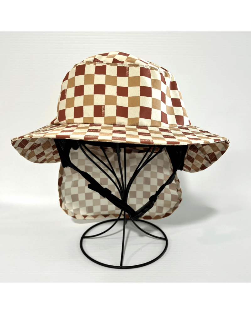 Checkered Surf Hat Front View
