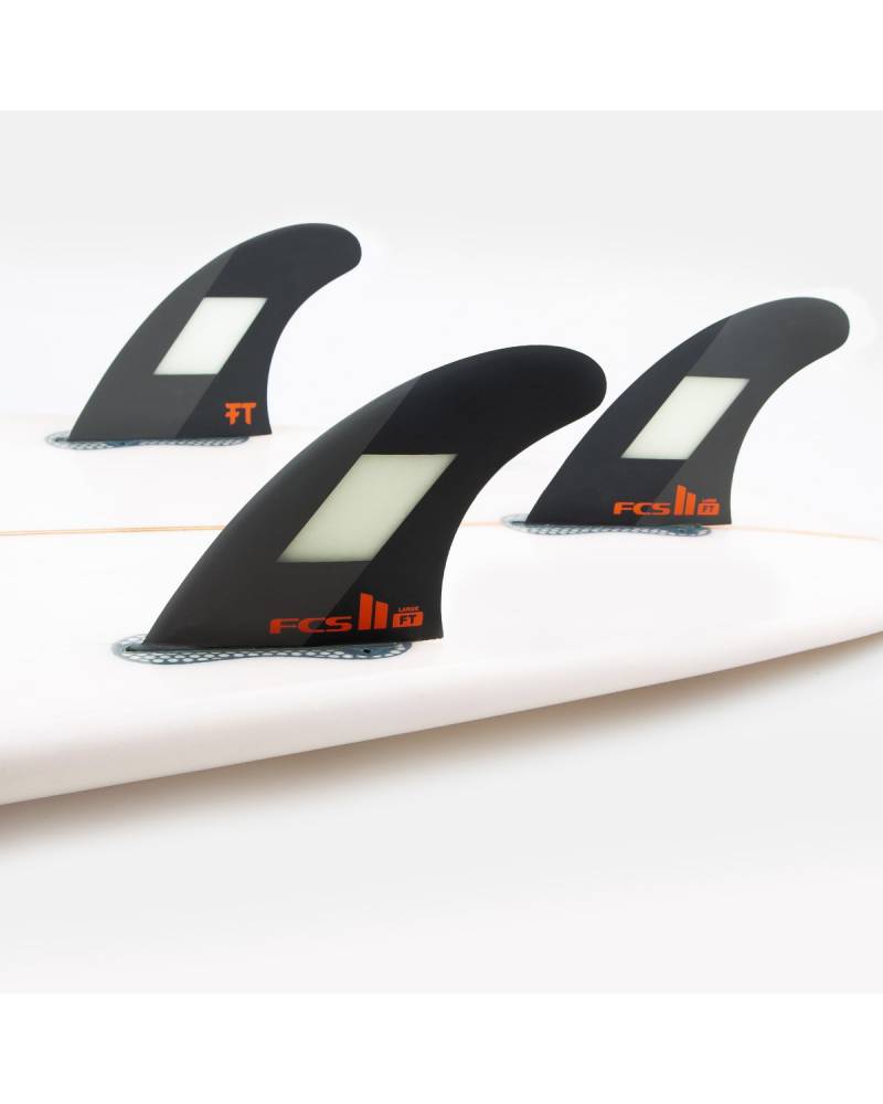 FCS II Filipe Toledo PC Tri Fins - Black - L
