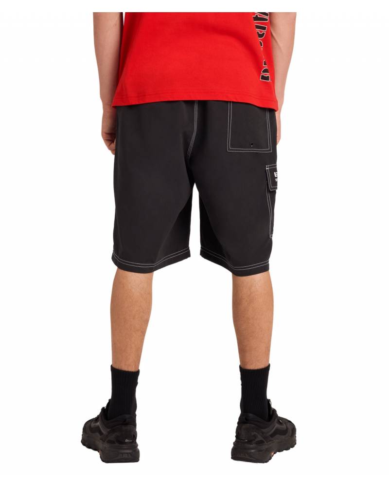 Mens Throw On 22" Boardshort - Black