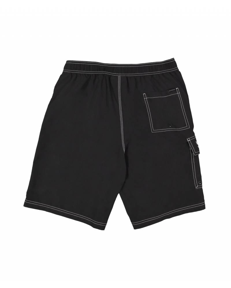 Mens Throw On 22" Boardshort - Black