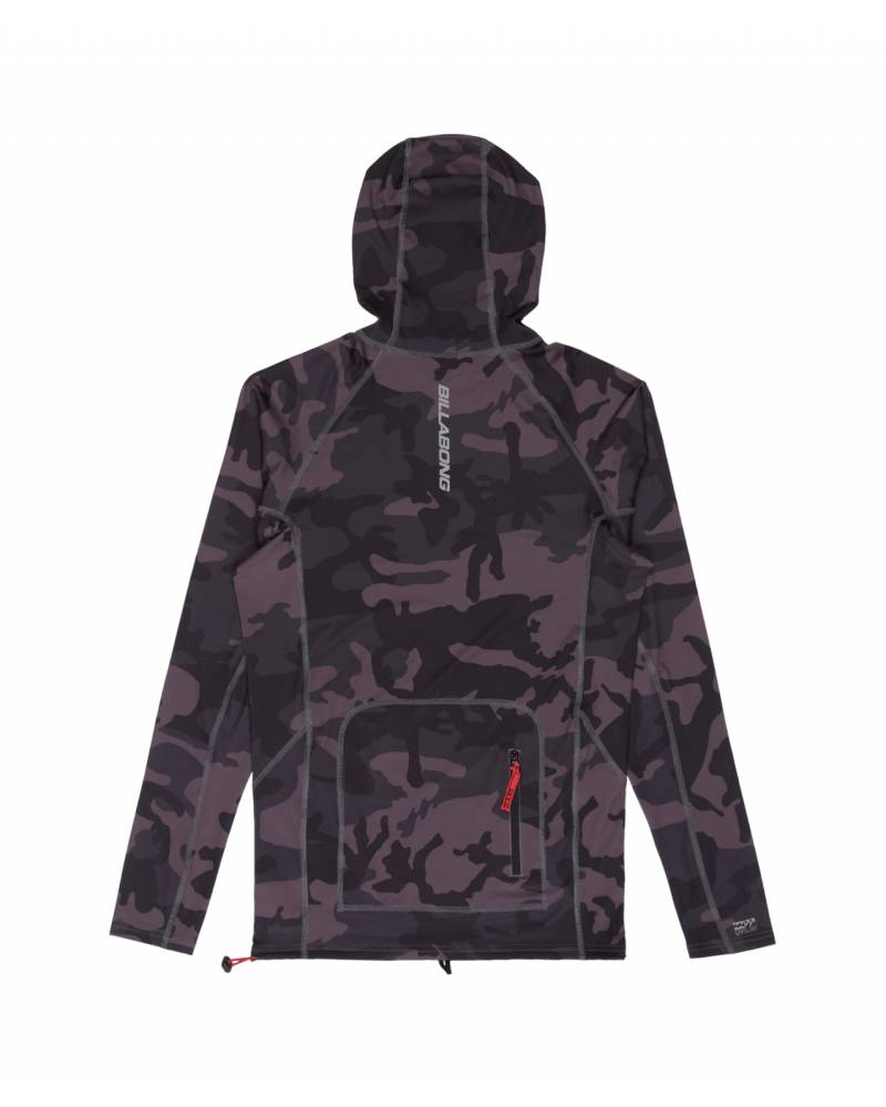 Strike Mission Hooded Rashie - Black Camo
