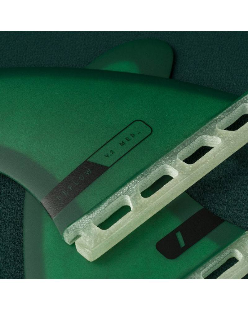 Bravosurf | DEFLOW THRUSTER FINS V.2 M  | Green