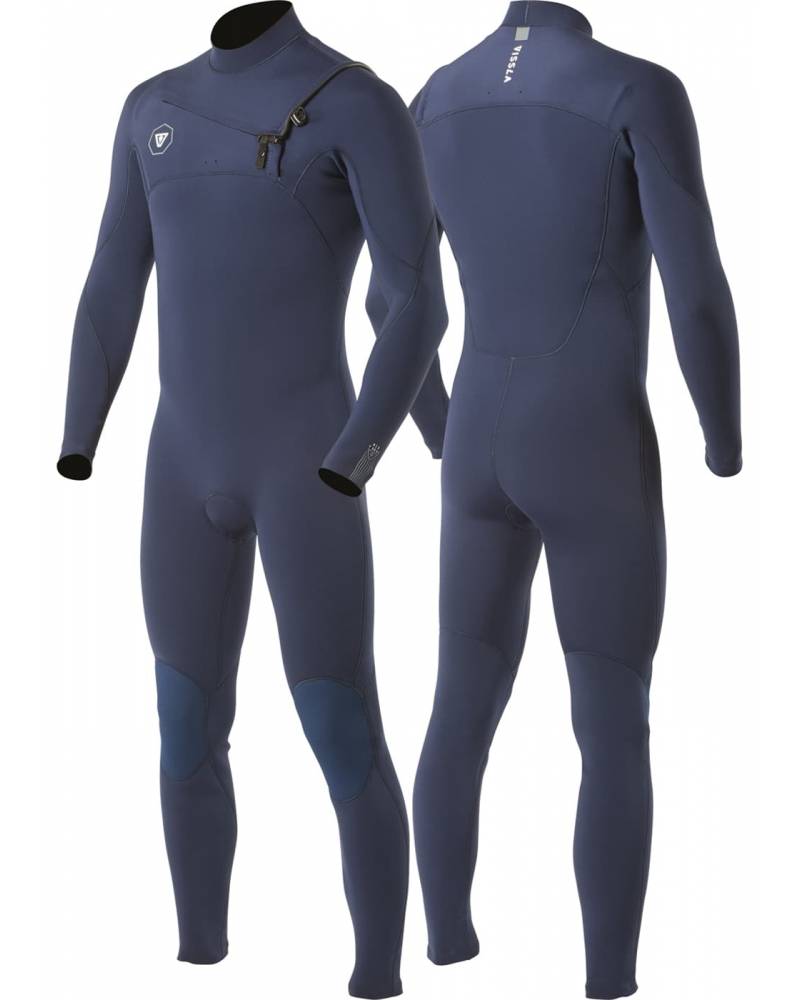Vissla 7 Seas 3/2 Chest Zip Full Steamer Men's Wetsuit - Navy