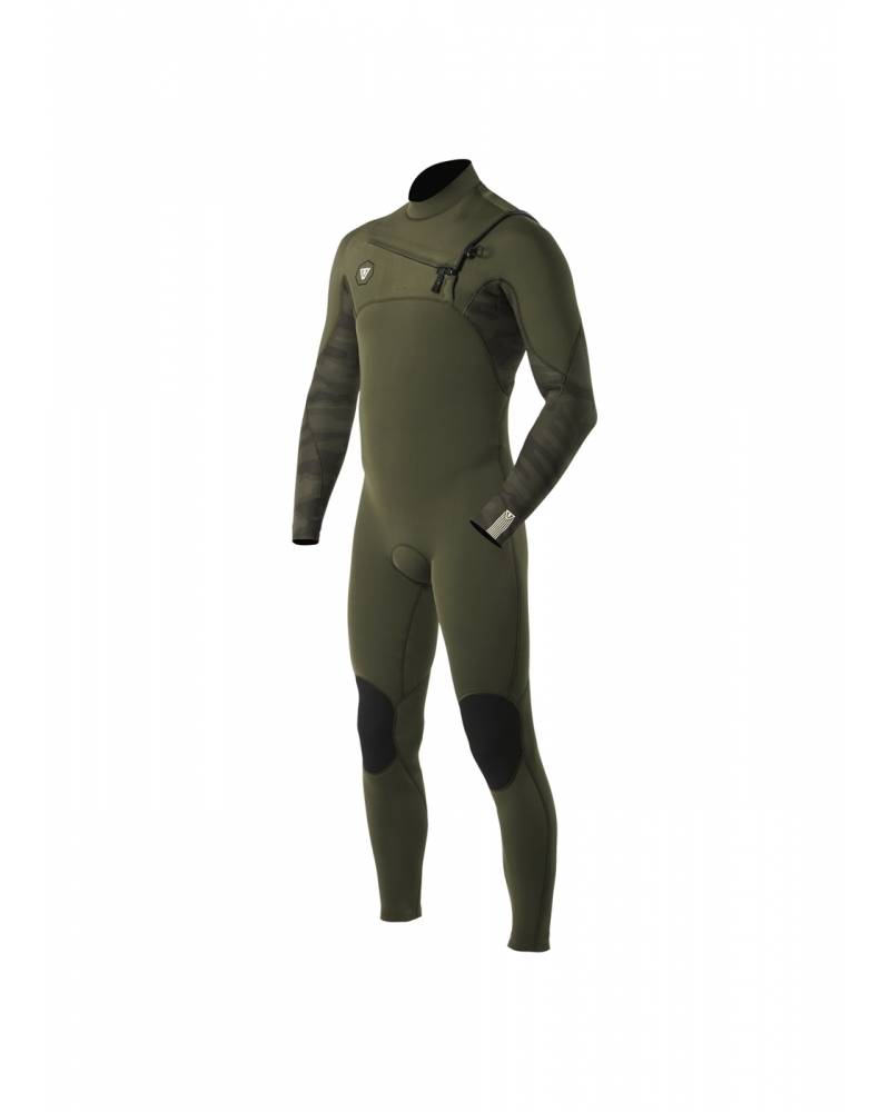 Vissla 7 Seas 3/2 Chest Zip Full Steamer Men's Wetsuit Camo