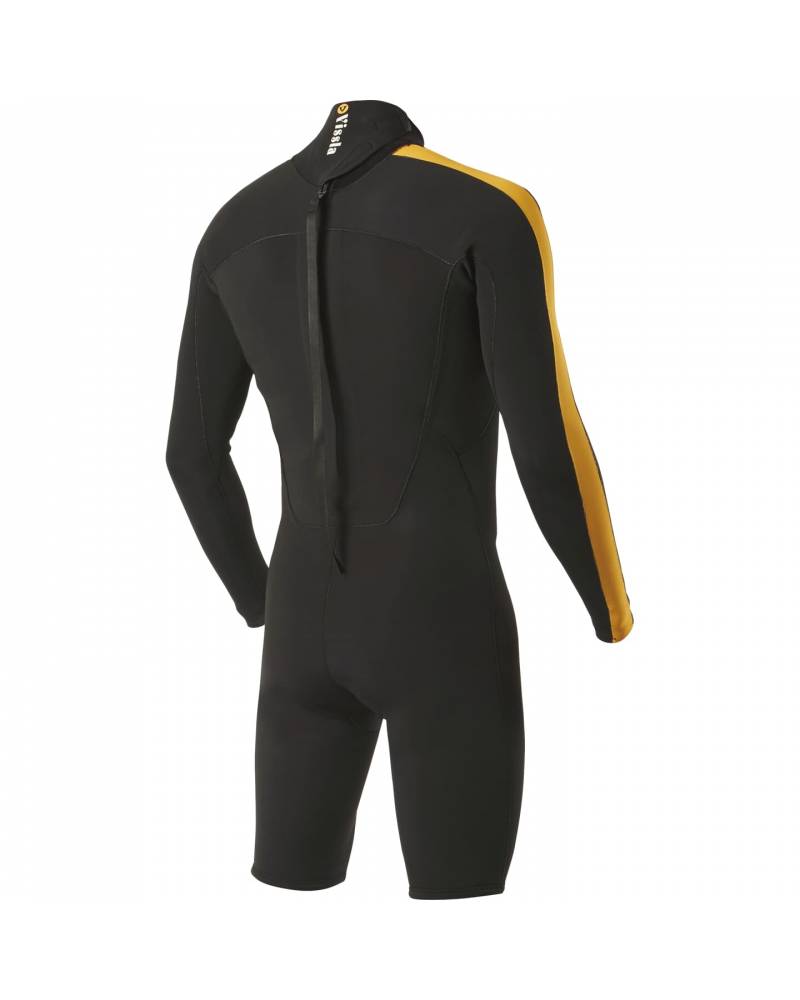 Vissla 7 Seas Gadoo 2/2 Men's Long Sleeve Spring Suit - Black - back