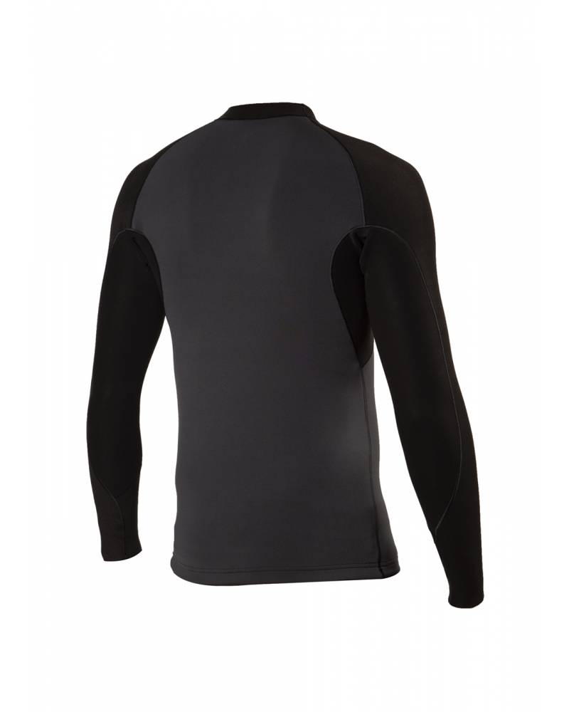 Vissla 1mm High Seas Long Sleeve Jacket Wetsuit Top mens - Phantom black - back