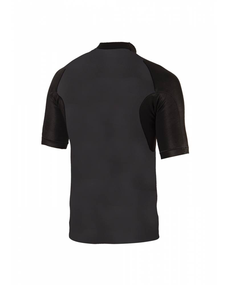 Vissla 1mm High Seas Short Sleeve Jacket Wetsuit Top mens - Phantom black - back