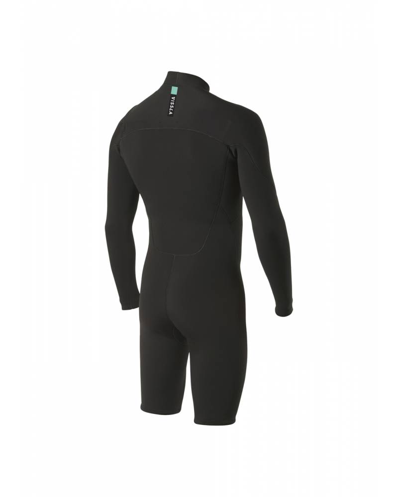 Vissla Men's 7 Seas 2/2 L/S Spring Suit - Black back