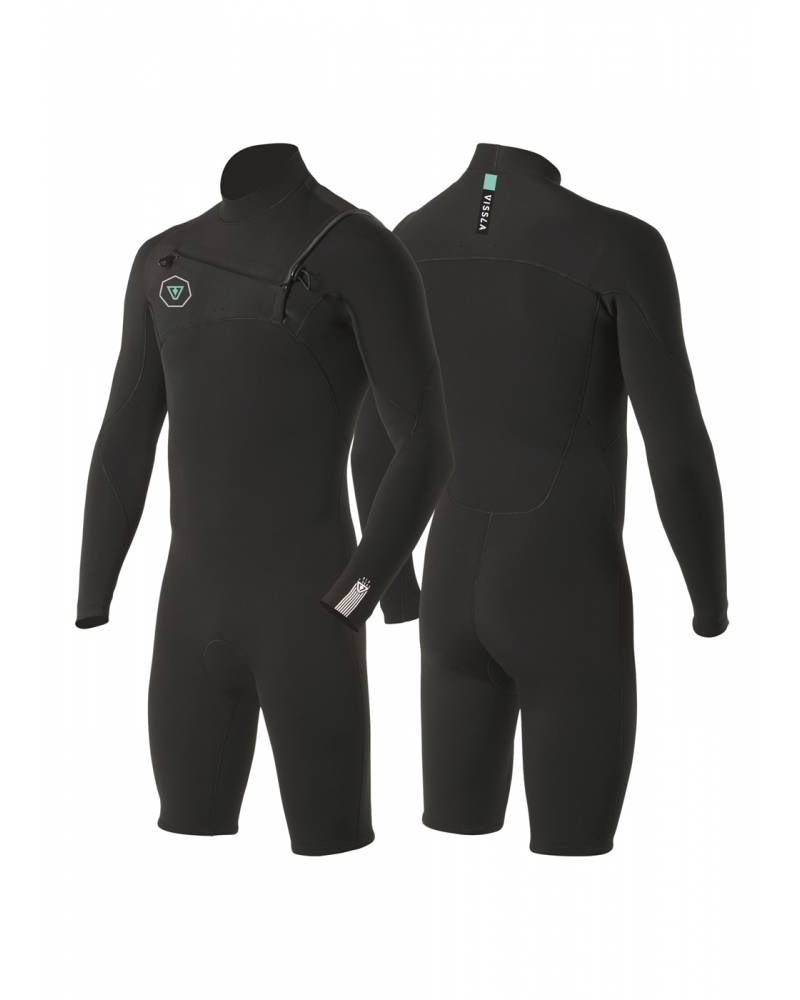 Vissla Men's 7 Seas 2/2 L/S Spring Suit - Black