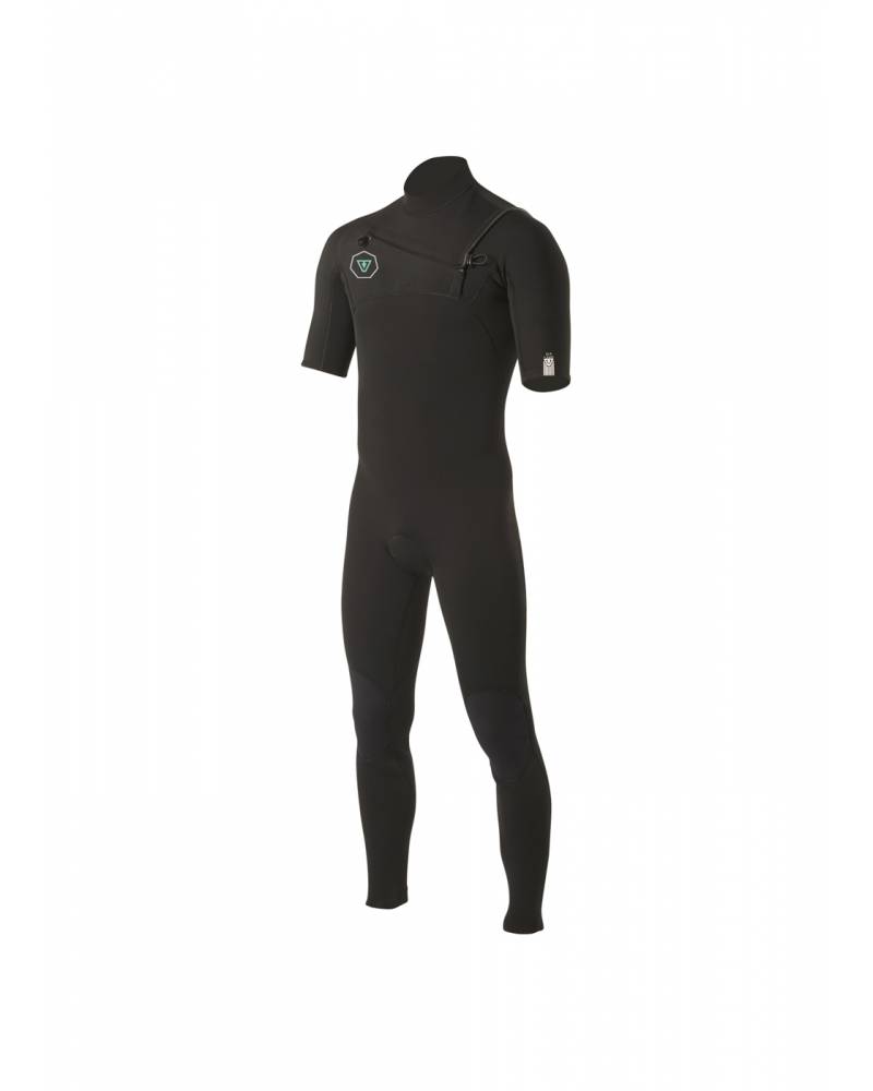 Vissla 7 Seas 2/2 S/S Full Suit - Black - Front