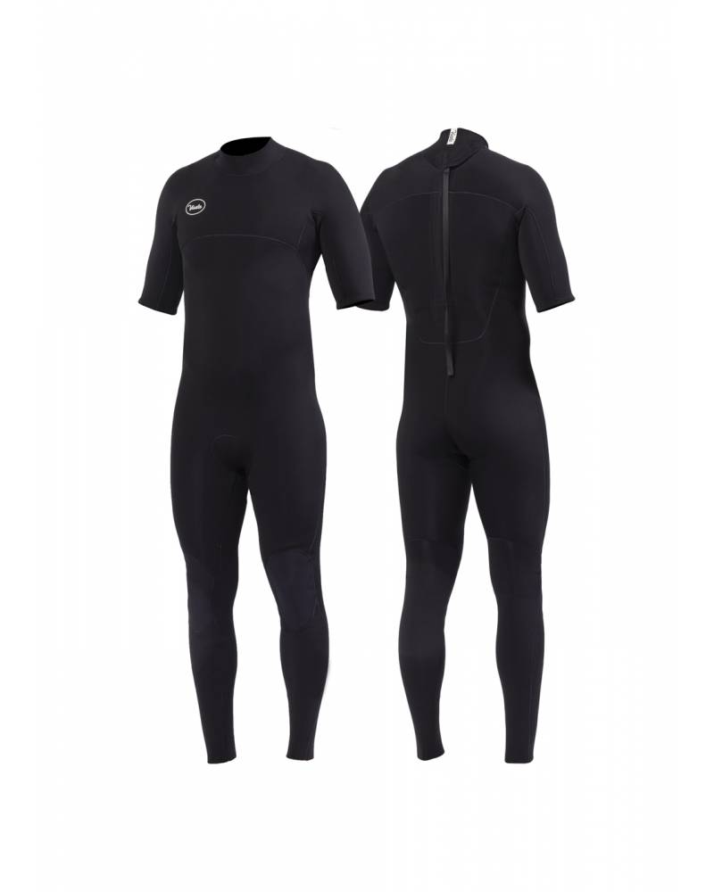 Vissla 7 Seas 2/2 Short Sleeve Full Back Zip - Black
